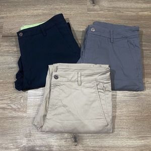 Classic Men's Chinos in Navy, Gray, and Tan